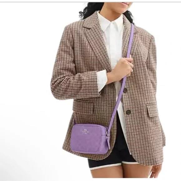 Coach MINI JAMIE CAMERA BAG IN SIGNATURE CANVAS. New no tag - Picture 3 of 8